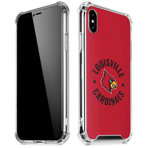 University of Louisville Cardinals Faded iPhone XS Max Clear Case